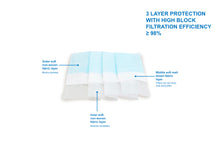 Load image into Gallery viewer, DISPOSABLE FACE MASK (FABRIC EAR LOBE)