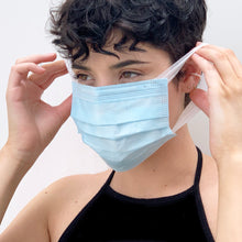 Load image into Gallery viewer, DISPOSABLE FACE MASK (FABRIC EAR LOBE)
